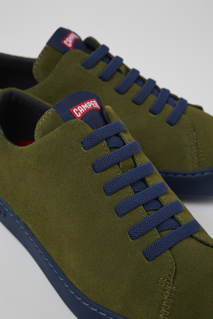Neu Eingetroffen Camper Peu Touring - Grüner Herrensneaker aus Nubukleder