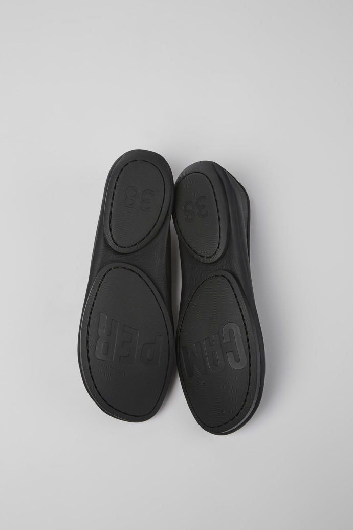 Neu Eingetroffen Camper Right - Schwarze Lederballerinas für Damen
