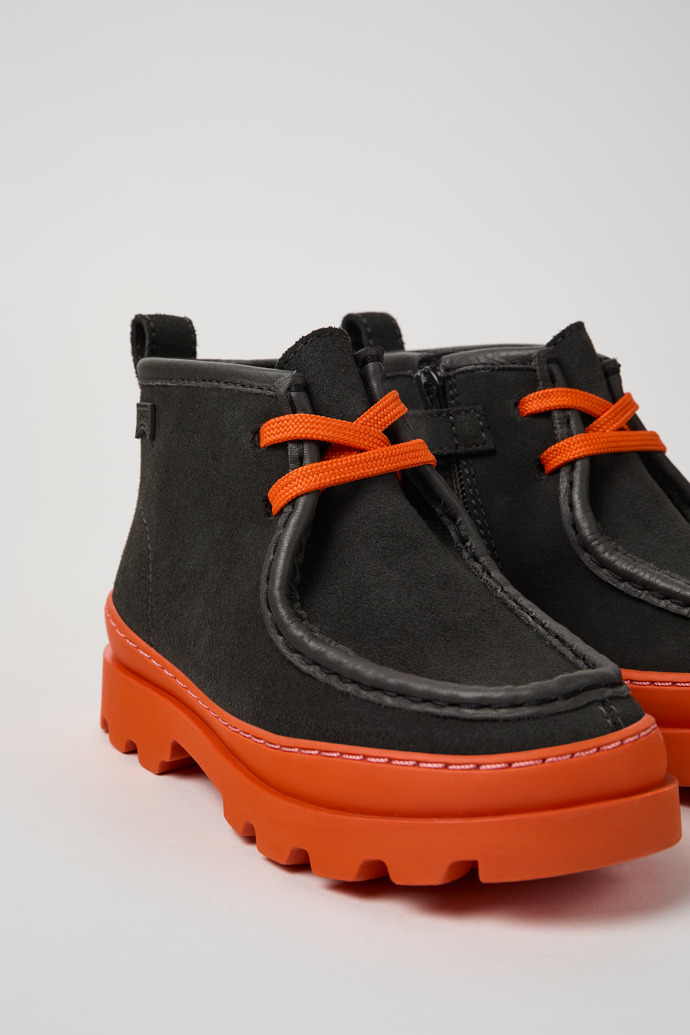Neu Eingetroffen Camper Brutus - Graue Stiefeletten aus Leder und Nubukleder für Kinder