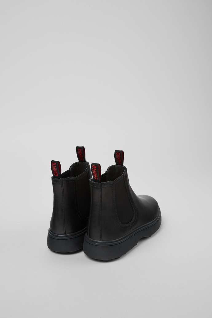 Neu Eingetroffen Camper Norte - Schwarze Kinderstiefelette aus Leder.
