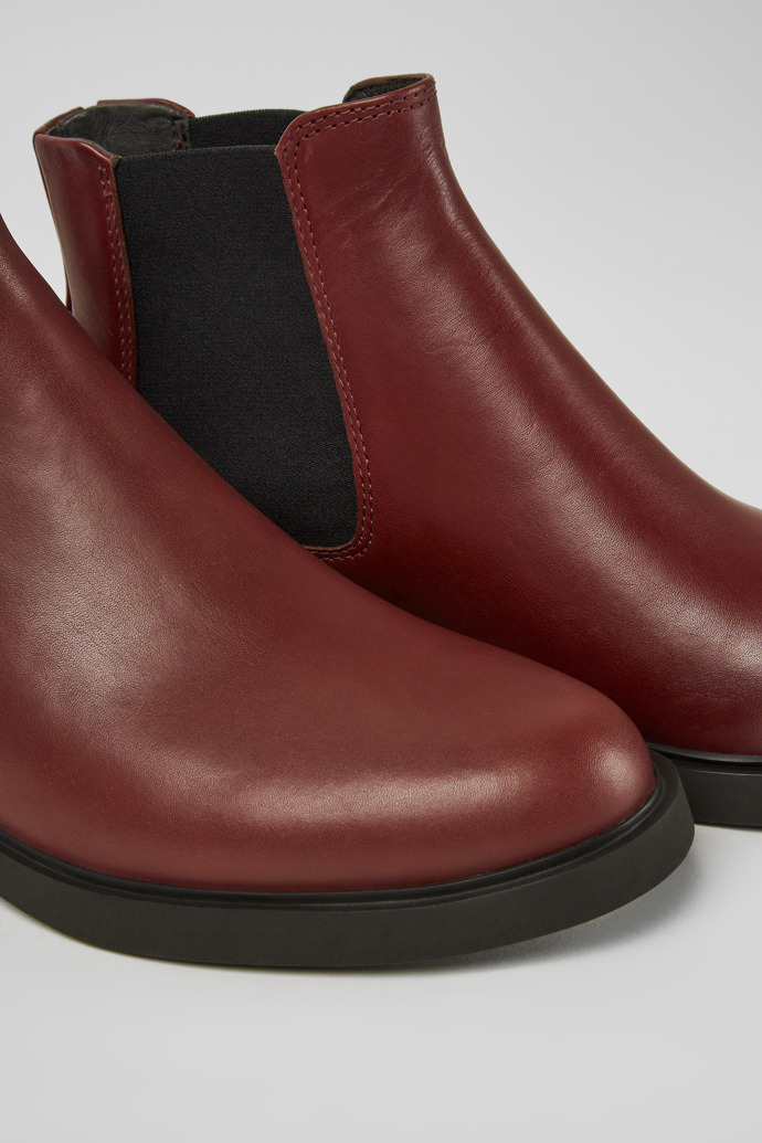 Neu Eingetroffen Camper Iman - Weinrote Lederstiefelette