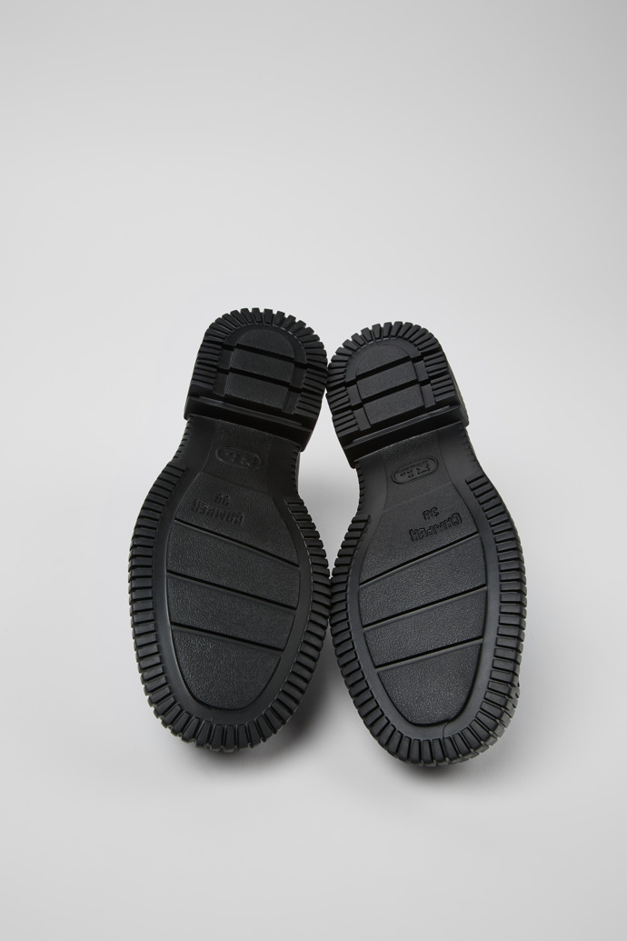 Neu Eingetroffen Camper Pix - Grauer und schwarzer Lederloafer für Damen