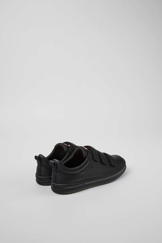 Neu Eingetroffen Camper Runner - Schwarzer Kindersneaker aus Leder und Textil