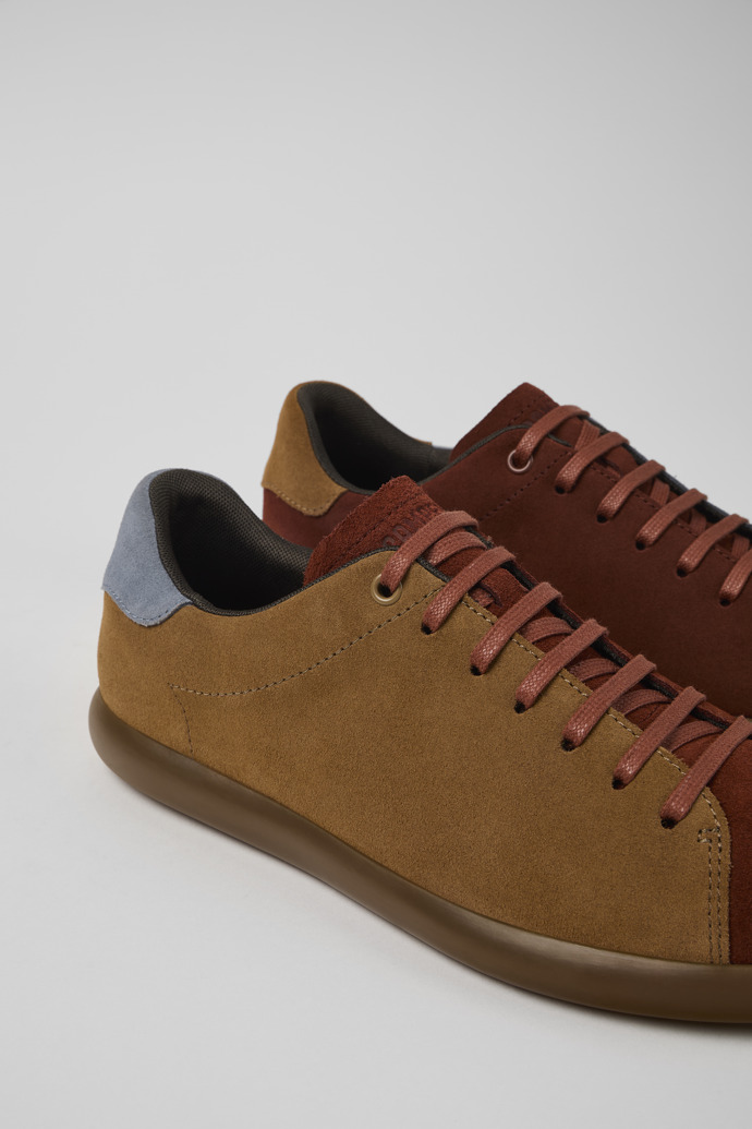 Neu Eingetroffen Camper Twins - Rotbrauner Herrensneaker aus Nubukleder