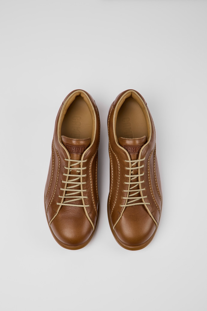 Neu Eingetroffen Camper Pelotas - Brauner Herrensneaker aus Leder