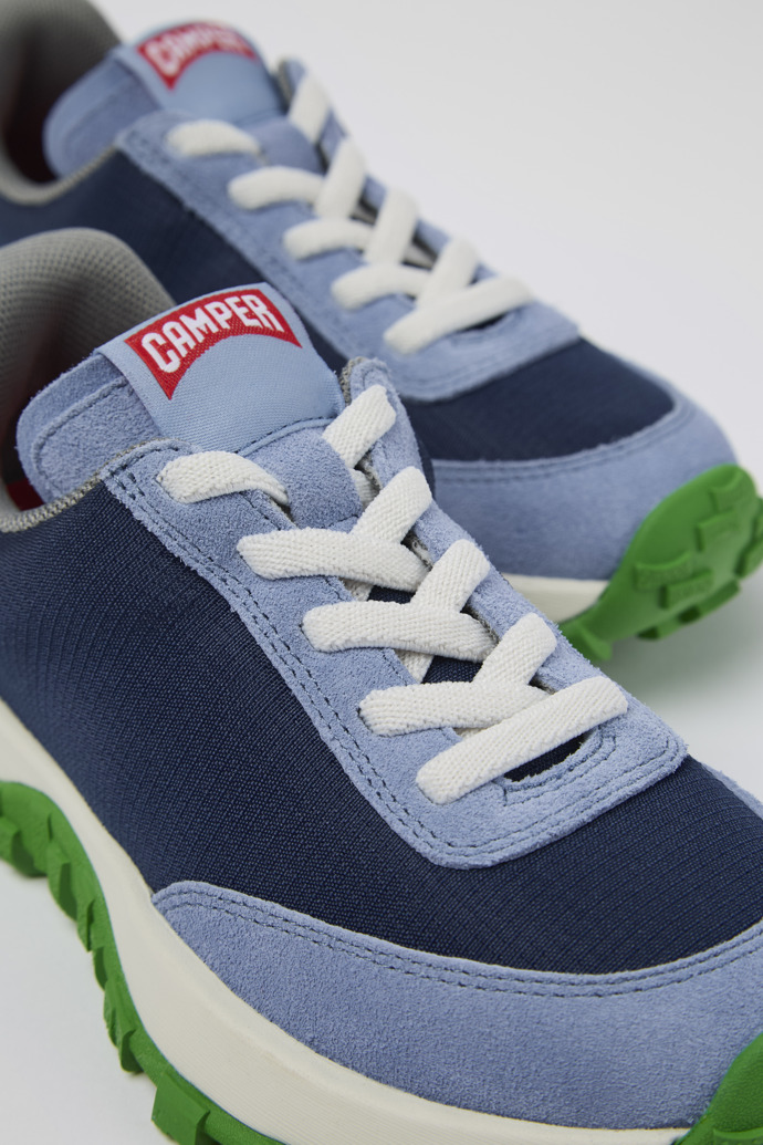 Neu Eingetroffen Camper Drift Trail - Blauer Sneaker aus Textil/Nubukleder