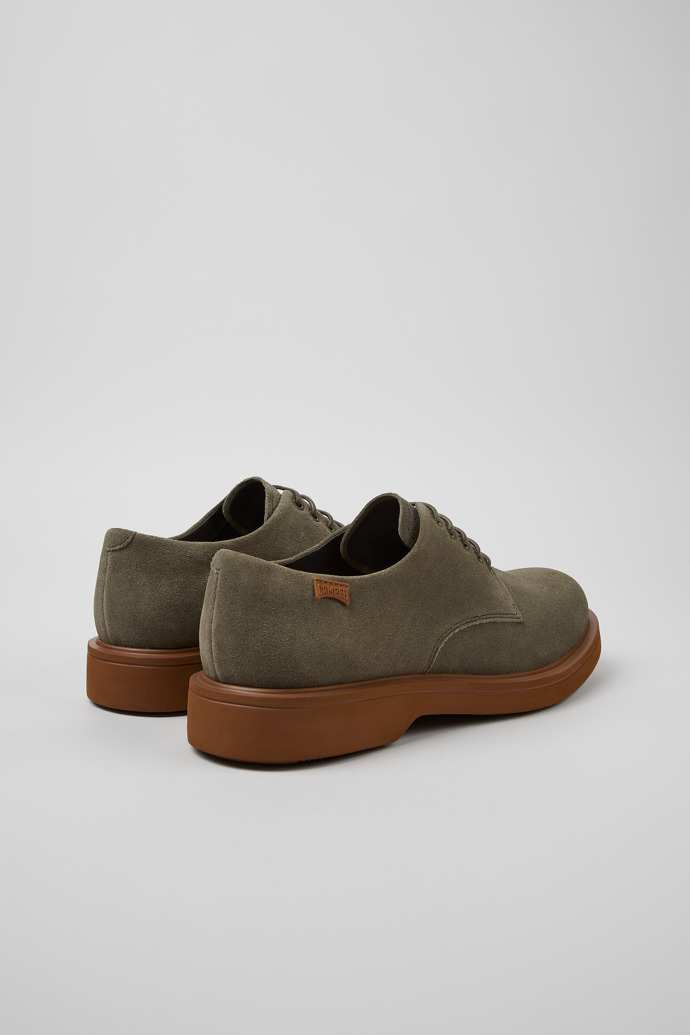 Neu Eingetroffen Camper Norman - Grüner Herrenschuh aus Nubukleder.