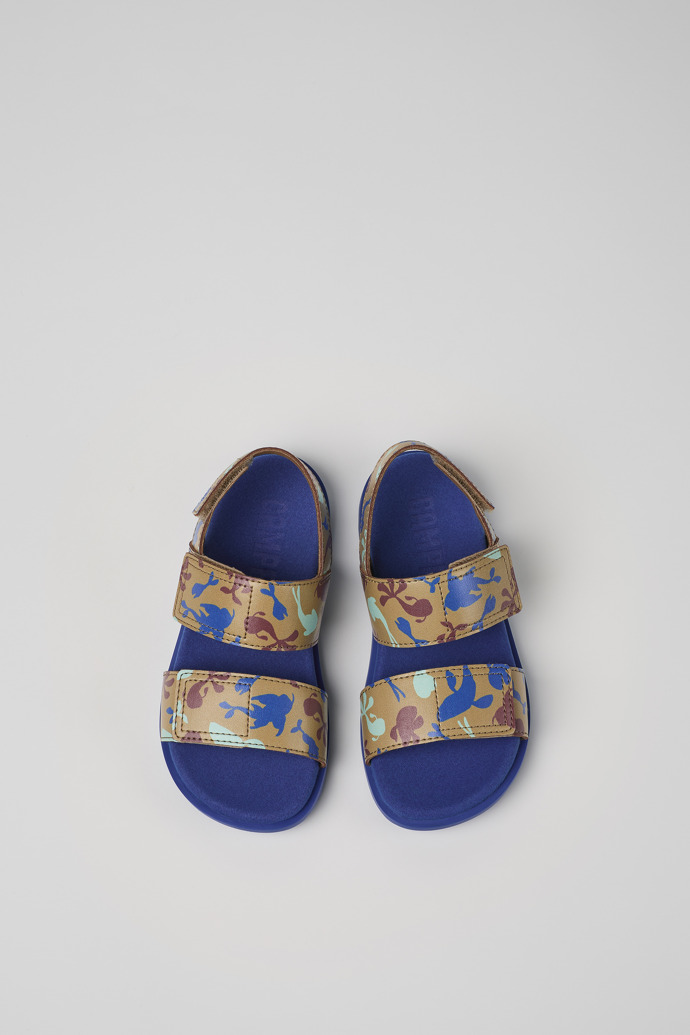 Neu Eingetroffen Camper Brutus Sandal - Mehrfarbige Ledersandalen mit Doppelriemen