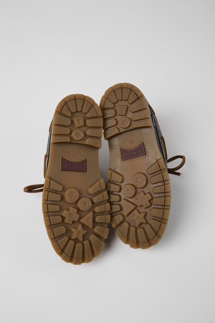 Neu Eingetroffen Camper Compas - Blauer Kinderschuh aus Leder im Marinelook.