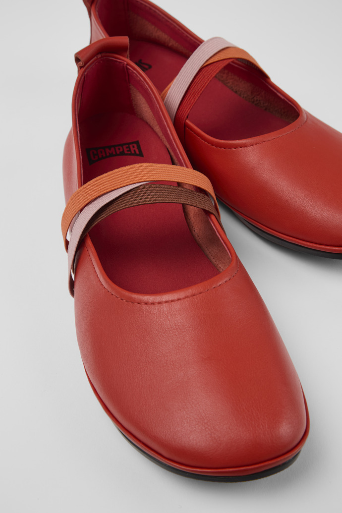 Neu Eingetroffen Camper Twins - Rote Lederballerinas für Damen
