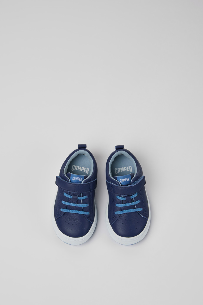Neu Eingetroffen Camper Runner - Blauer Kindersneaker aus Leder