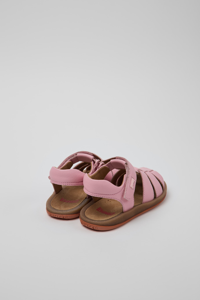 Neu Eingetroffen Camper Bicho - Rosa geschlossene Kindersandale aus Leder.