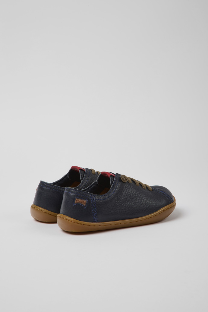 Neu Eingetroffen Camper Peu - Blauer Kinderschuh aus Leder.