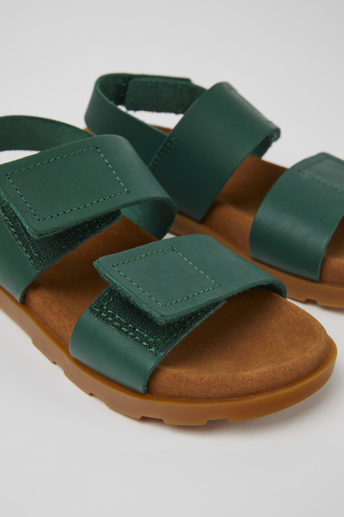 Neu Eingetroffen Camper Brutus Sandal - Grüne Kindersandale aus Leder