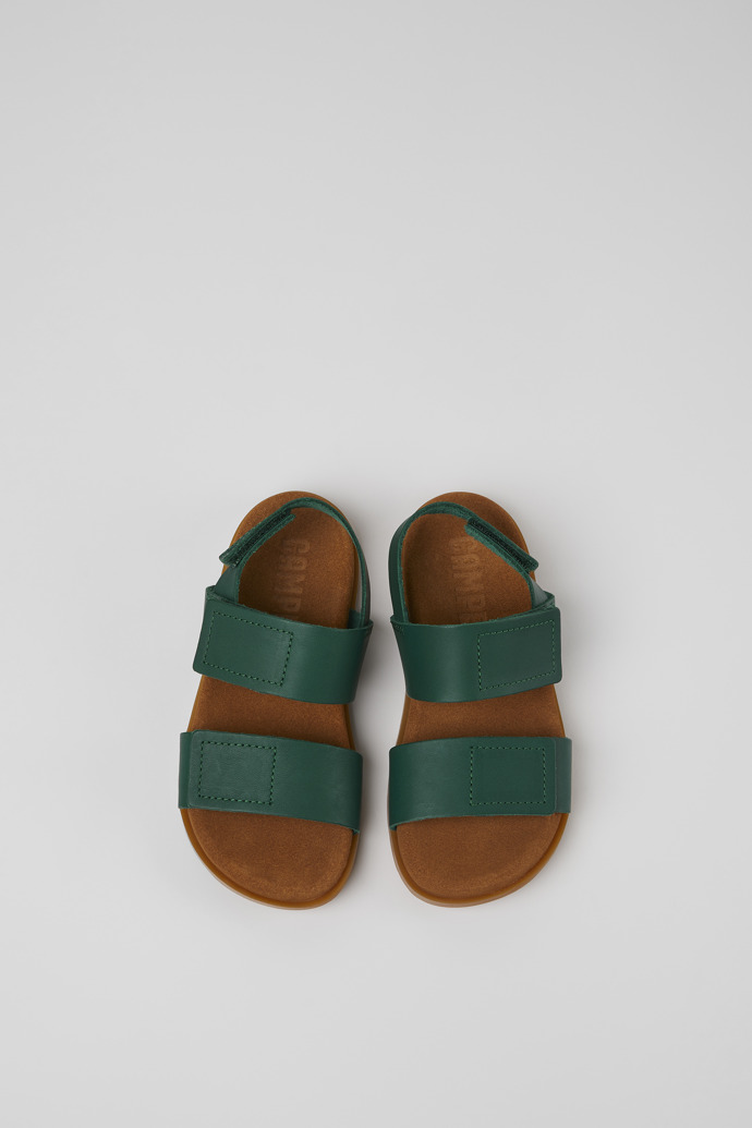 Neu Eingetroffen Camper Brutus Sandal - Grüne Kindersandale aus Leder