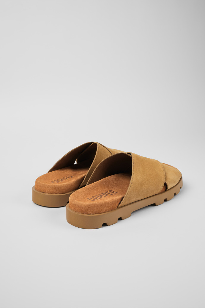 Neu Eingetroffen Camper Brutus Sandal - Beige Herrensandalen aus Nubukleder mit Kreuzriemen