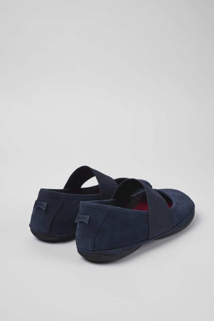 Neu Eingetroffen Camper Right Nina - Hellblauer Ballerina aus Nubukleder für Damen.