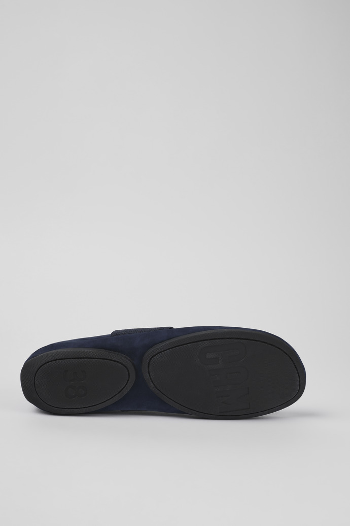 Neu Eingetroffen Camper Right Nina - Hellblauer Ballerina aus Nubukleder für Damen.